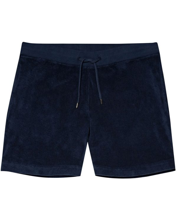 Afador Toweling Sweat Short in Navy Fashion