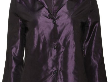 Purple Taffeta Rev Shirt Online now