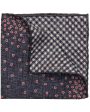 Navy Red and White Dots Pocket Square Online Sale