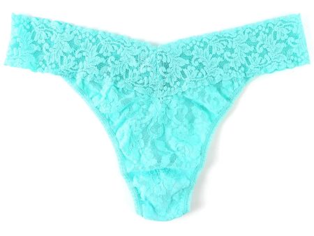 Bright Aqua Low-Rise Thong Online Hot Sale