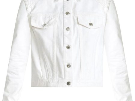 White Dottie Denim Jacket Online now