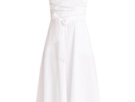 White Positano Midi Dress Fashion