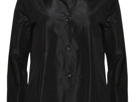 Black Taffeta Jacket Shirt Online Sale