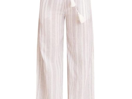 White and Navy Carmi Lounge Pant Online Hot Sale