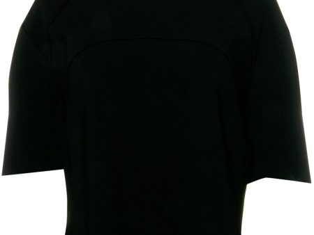 Black Compact Knit Top on Sale