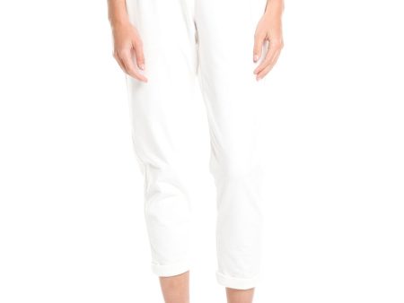 White Cotton Jersey Monili Sweatpants Discount