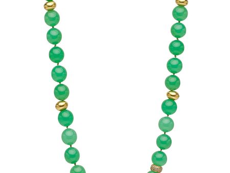 Australian Chrysoprase Beaded Necklace Online now