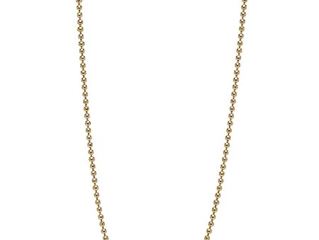 Brass Ball Bead Diamond Clasp Short Link Necklace on Sale