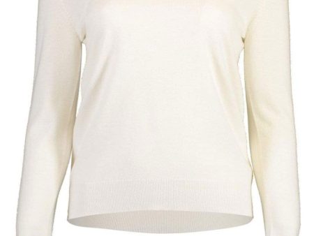 White Cashmere V-Neck Sweater Online Hot Sale