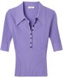 Amethyst Ribbed Amari Top For Discount