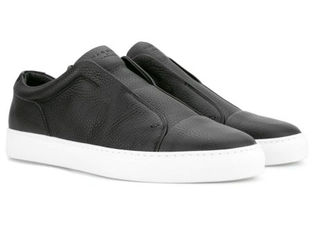 Aaron Soft Calf Sneaker in Black Discount