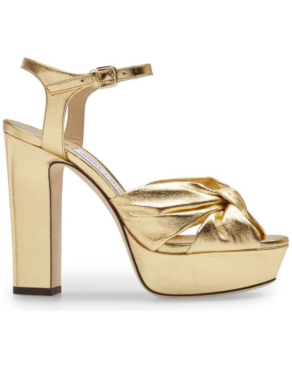 Heloise Platform Sandal in Gold on Sale