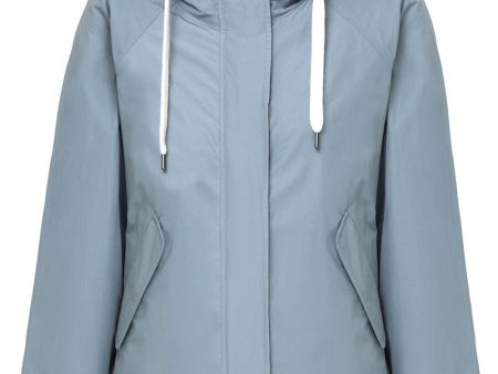 Arctic Blue Water Resistant Taffeta Zip Up Jacket For Cheap