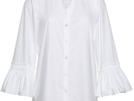 White Olivia Blouse For Discount