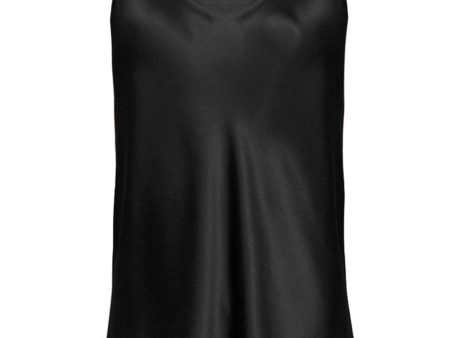 Black Basic Silk Camisole on Sale