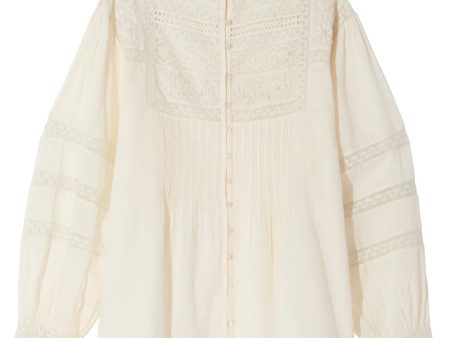 White Embroidered Harriet Blouse Fashion