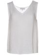 White V Neck Abby Tank Discount