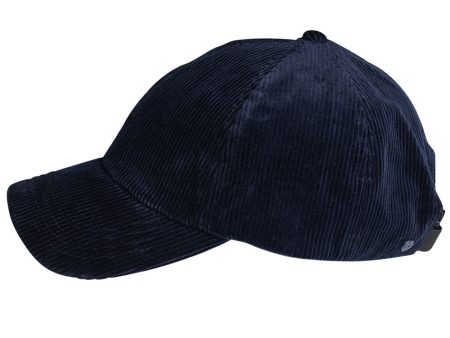 Navy Corduroy Cap Fashion