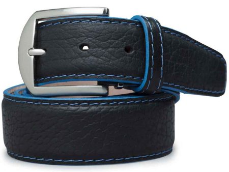 American Bison Belt in Black and Denim Online now