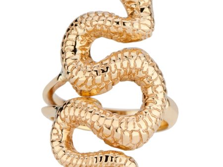 Yellow Gold Diamond Snake Ring Online