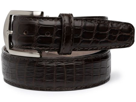 American Alligator Belt in Brown Online now