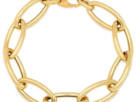 Yellow Gold Jumbo Link Bracelet Cheap