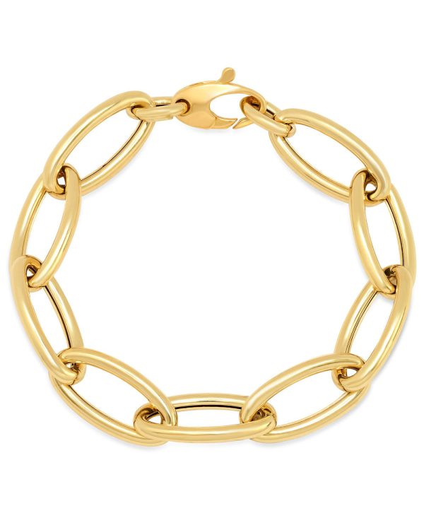 Yellow Gold Jumbo Link Bracelet Cheap