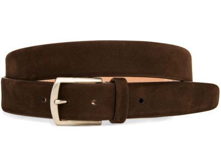 Cafe Taurillons Nubuck Leather Belt Online now