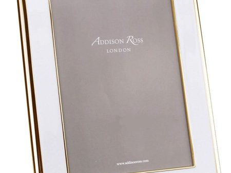 White and Rose Gold Picture Frame For Sale