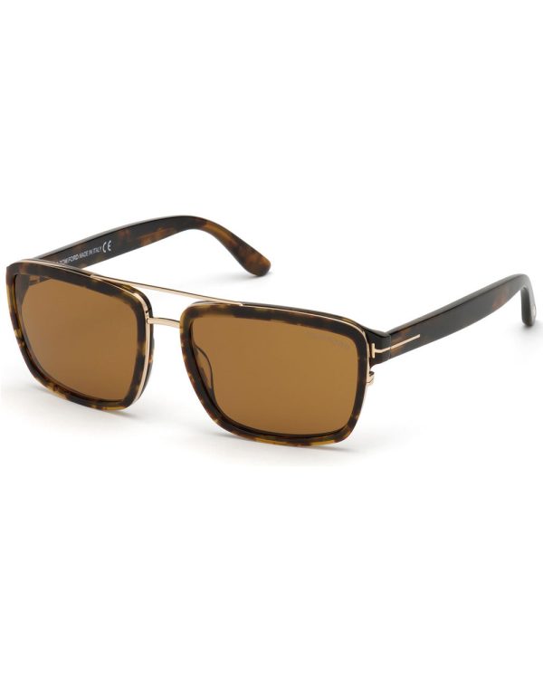 Anders Shiny Vintage Havana Brown Lenses Online now