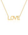 Yellow Gold Diamond Mini Love Necklace Online Hot Sale