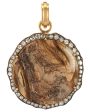 Alaskan Fossilized Coral Carved Capricorn Pendant on Sale