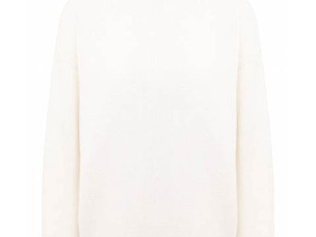 White Paillette Sequined Turtleneck Sweater Hot on Sale