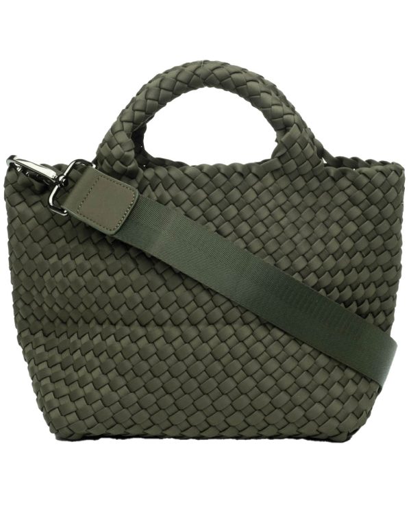 St. Barths Mini Tote in Moss on Sale