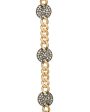 Yellow Gold and Silver Diamond Disco Bracelet on Sale