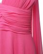 Sleeveless Chiffon Gown in Pink on Sale