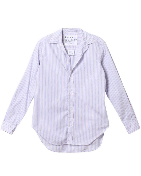 Yellow and Blue Stripe Frank Button Up Shirt Online Hot Sale