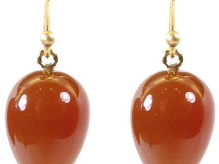 Carnelian Acorn Earrings Online now