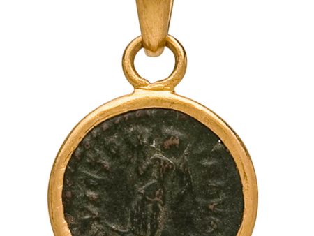 Yellow Gold Ancient Roman Coin Pendant Online Hot Sale