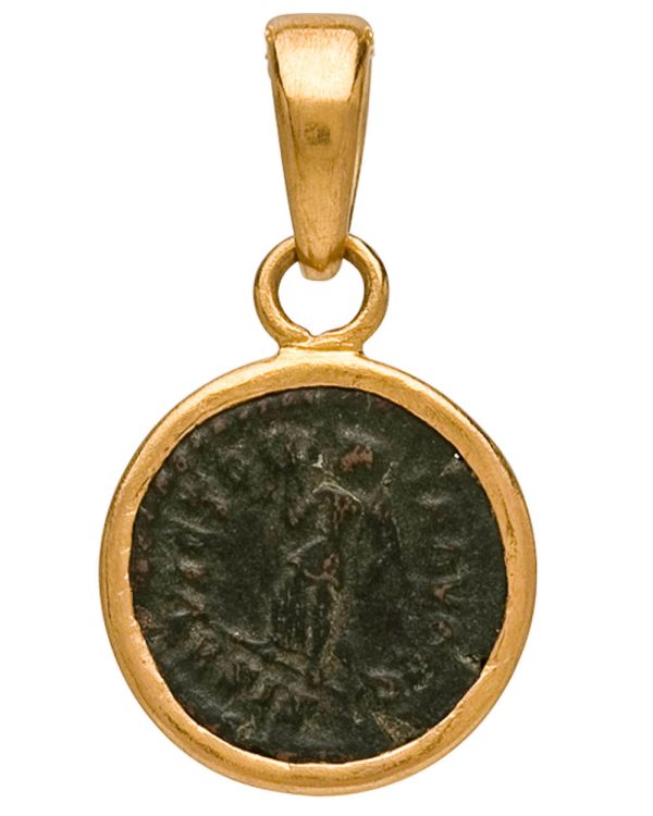 Yellow Gold Ancient Roman Coin Pendant Online Hot Sale