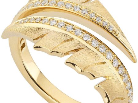 Yellow Gold Diamond Magnipheasant Split Ring Online Sale