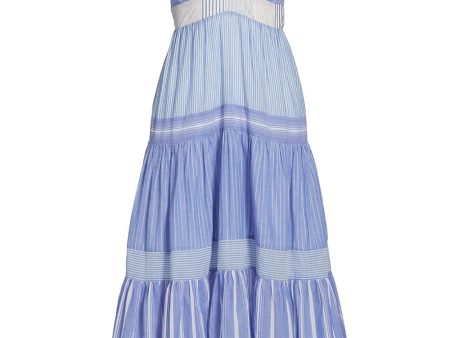 Beach Stripe Getting Vertical Beach Maxi Dress Cheap