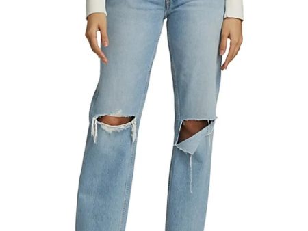 90s High Rise Loose Jean in Breezy Indigo Hot on Sale