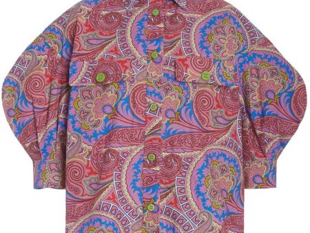 Berry Paisley Berwyn Button Up Shirt Supply