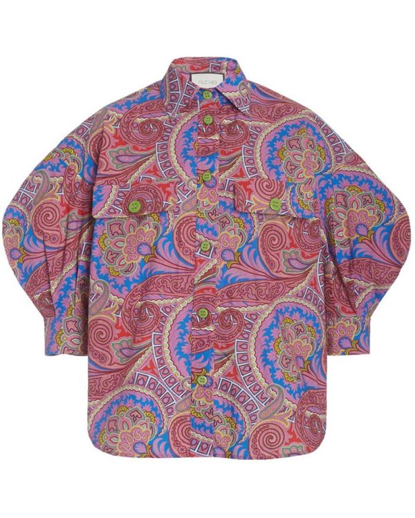 Berry Paisley Berwyn Button Up Shirt Supply