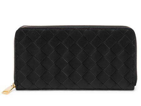 Zip-Around Leather Wallet on Sale