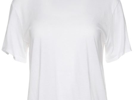 White Kam Cropped Tee Hot on Sale