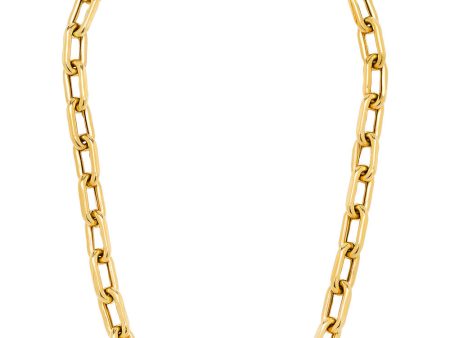 Yellow Gold Extra Large Open Link Necklace Supply