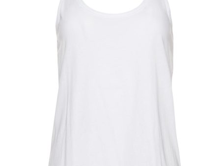 White Vintage Jersey Tank Online