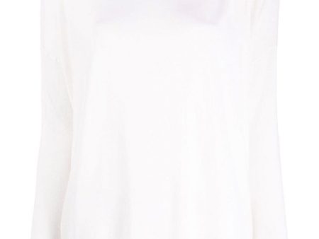 White One Shoulder Cashmere Sweater Online now